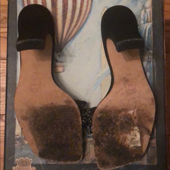 Arden B Squared Toe Block High Heel Mule Size 6.5 - Picture 6 of 8